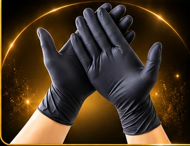 Guantes Negros Talla S-M-L