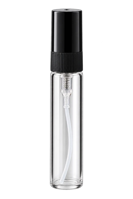 Decant plástico tapa negra 5 ml